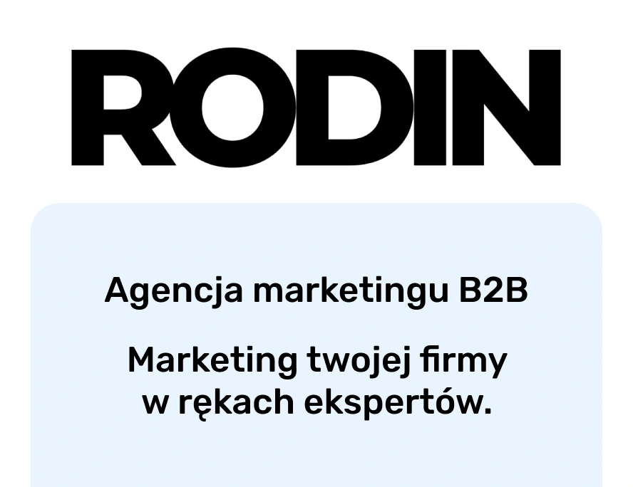 Rodin Agencja marketingu B2B. Marketing Twojej firmy