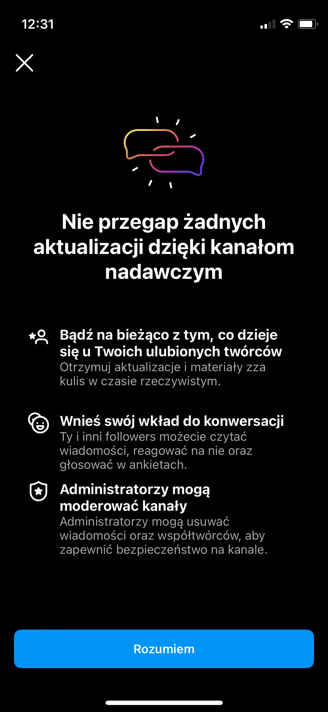 Nie przegap żadnych aktualizacji dzięki kanałom nadaawczym
