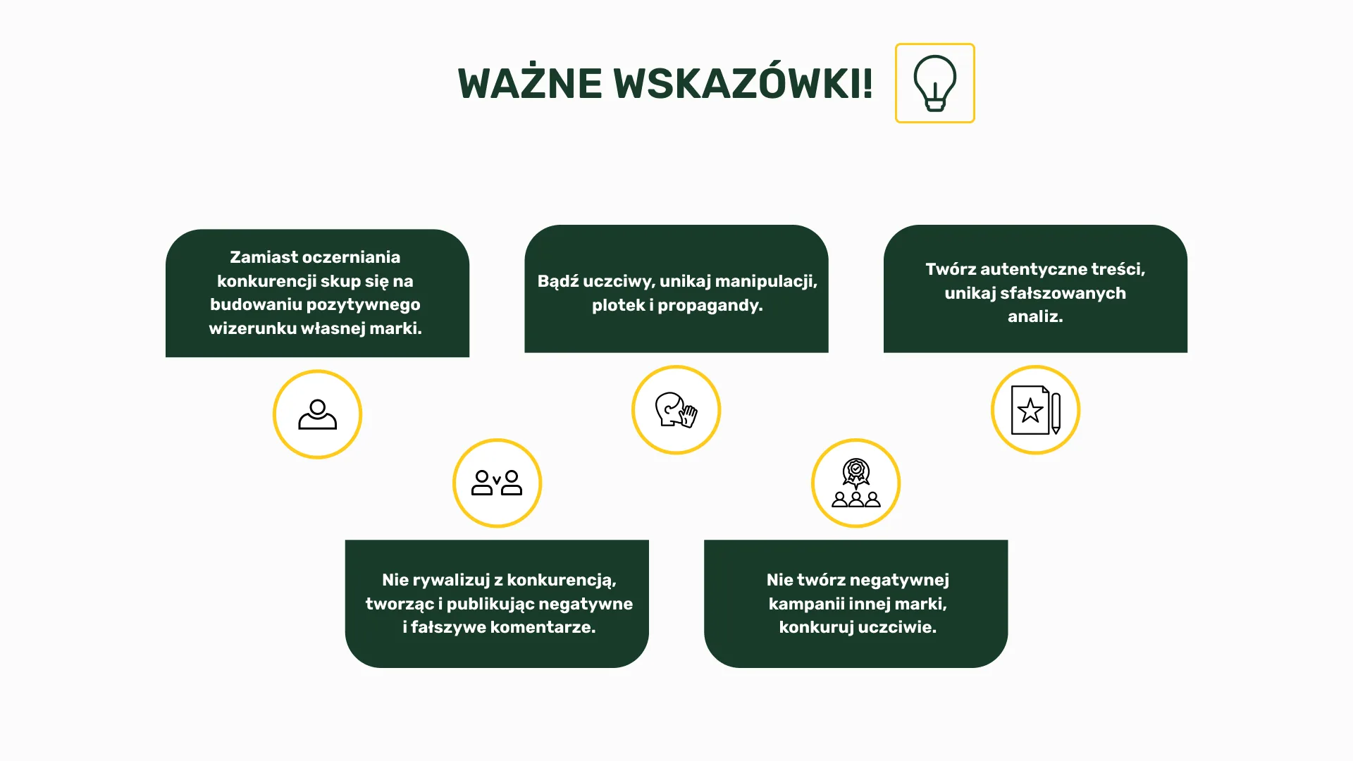 Ważne wskazówki - czarny marketing