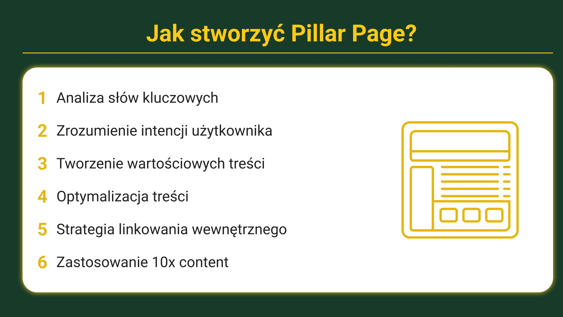 Jak stworzyć Pillar Page?