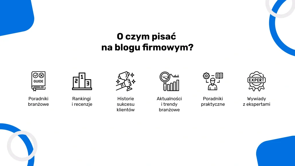 O czym pisać na blogu firmowym?