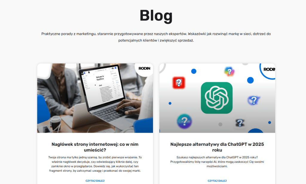 Blog firmowy Rodin - grafiki/obrazy 