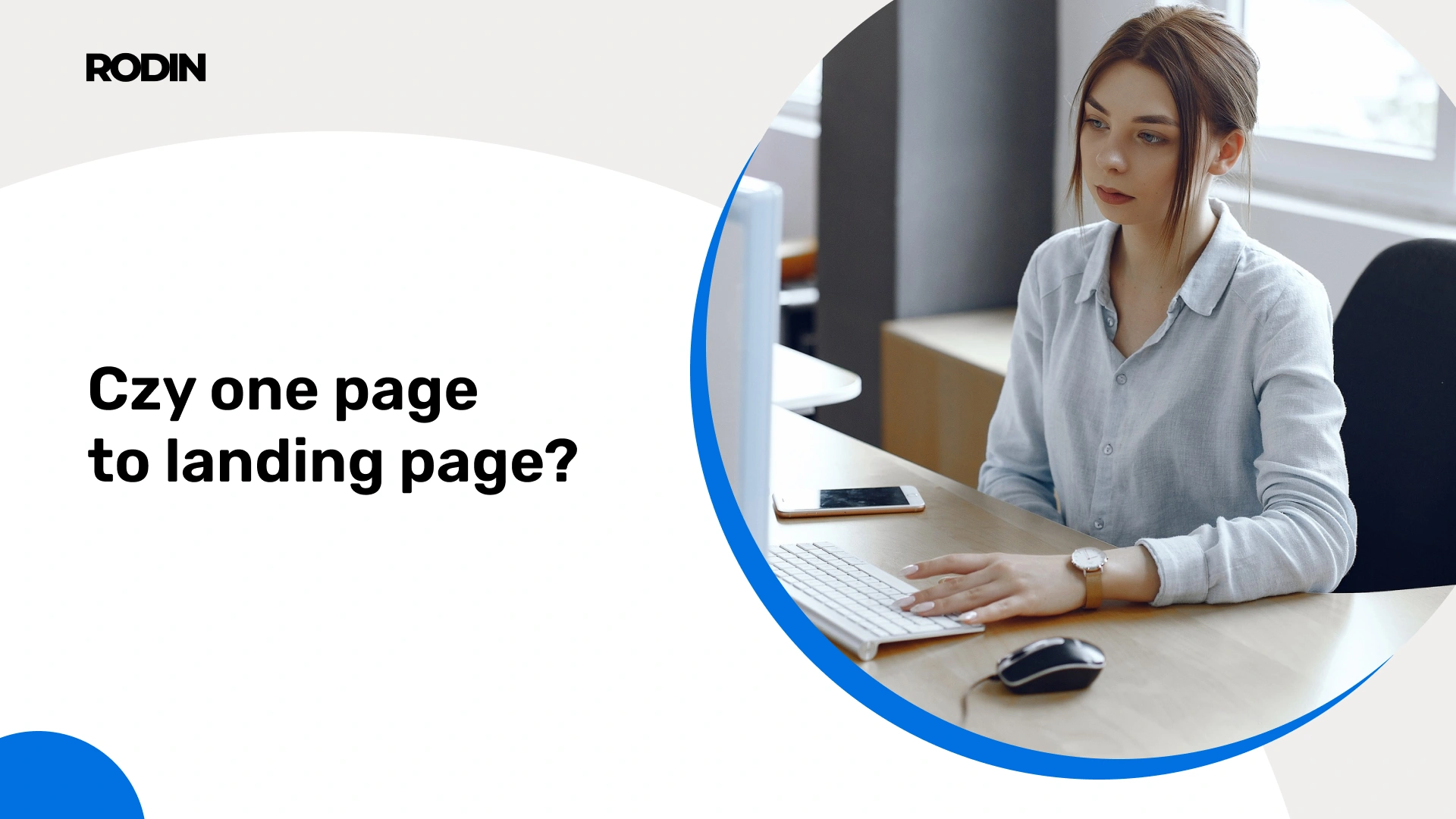 Czy one page to landing page?