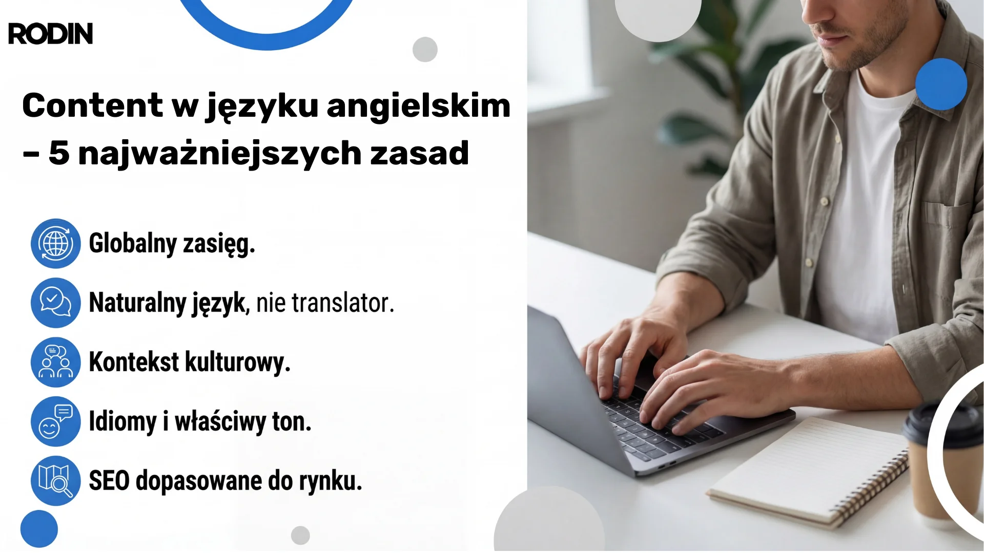 Content w języku angielskim - 5 najważniejszych zasad