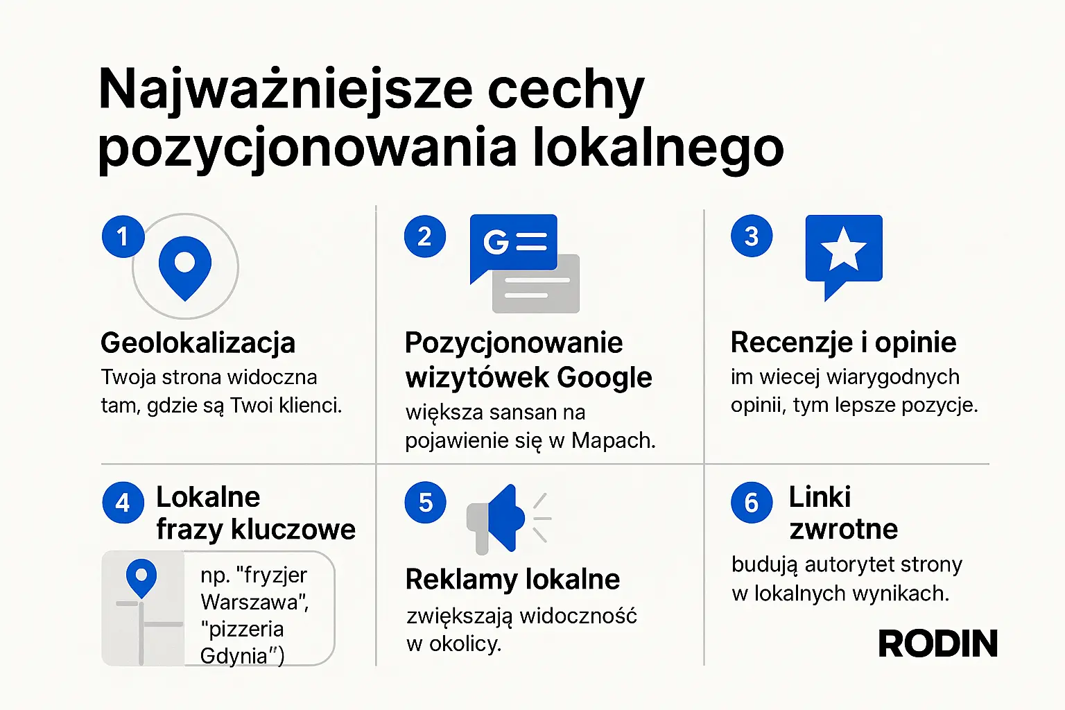 Najważniejsze cechy pozycjonowania lokalnego