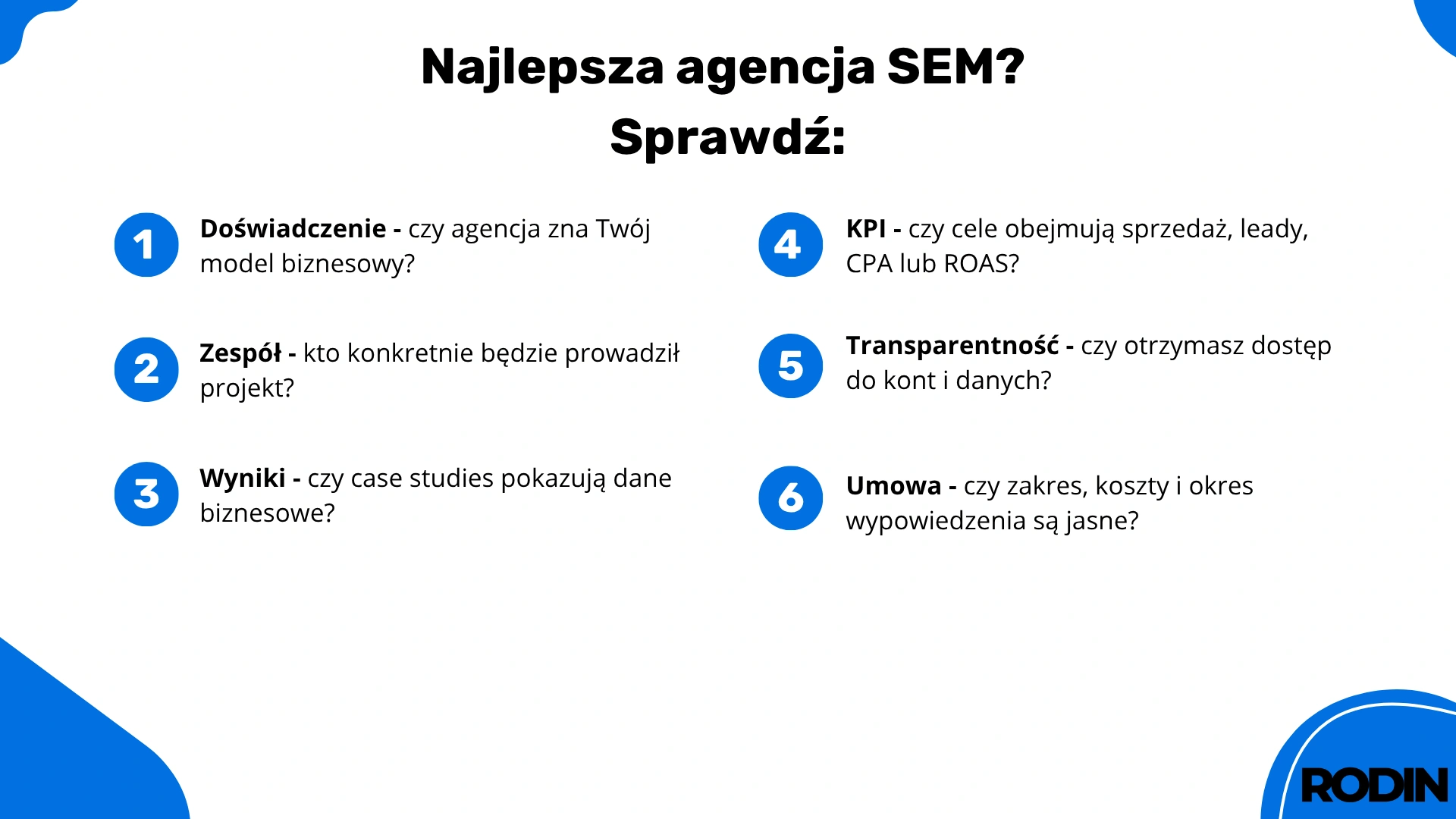 Najlepsza agencja SEM? Sprawdź: