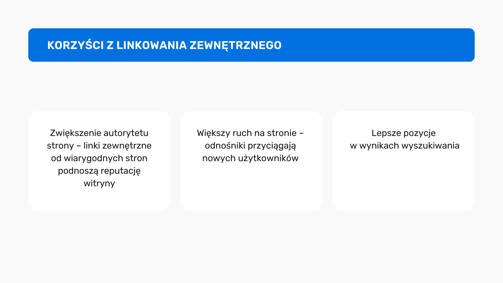 Korzyści z linkowania zewnętrznego
