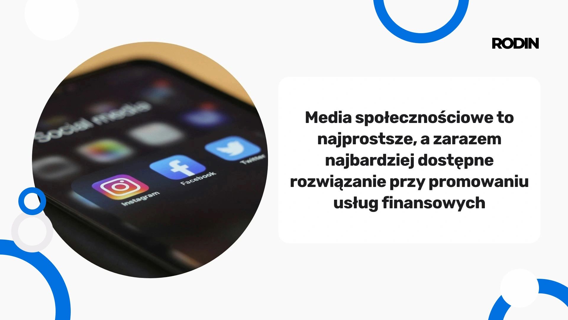 Media społecznościowe w promocji usług finansowych