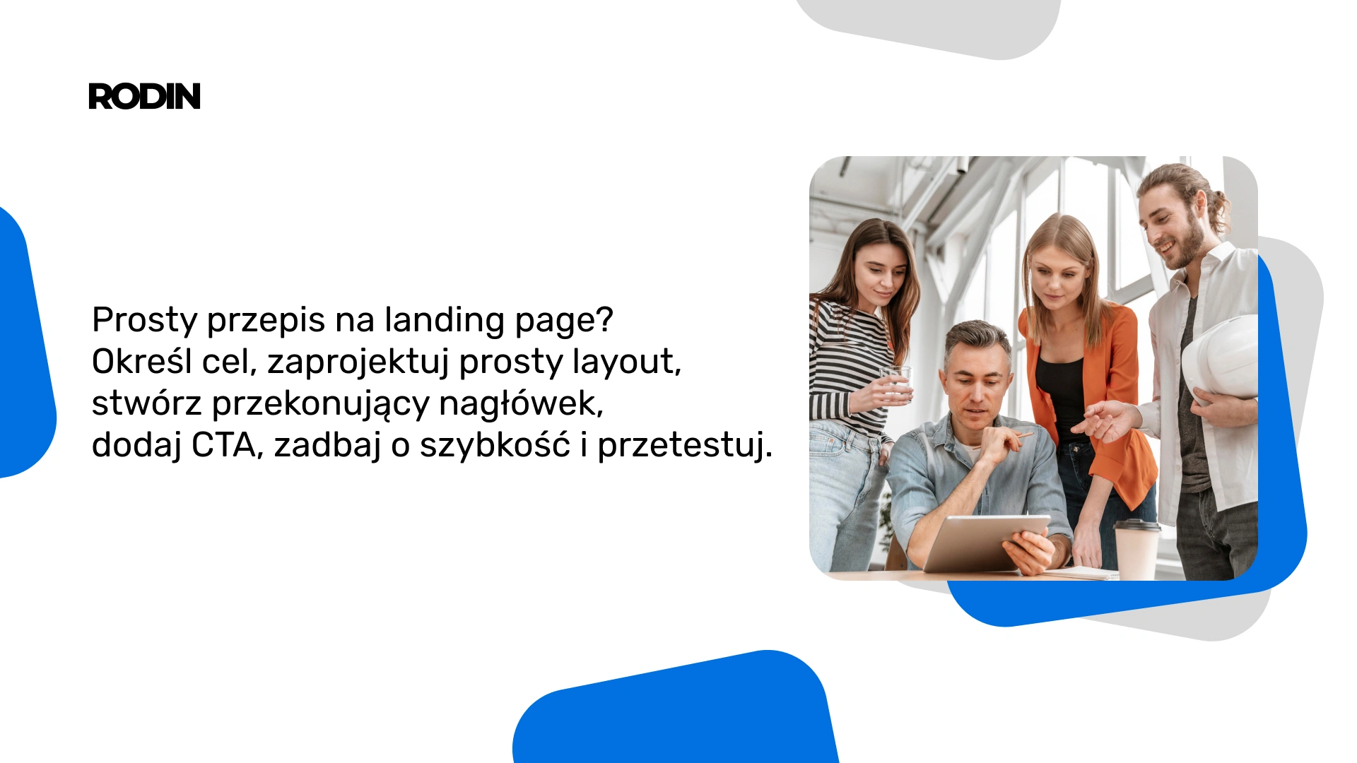 Prosty przepis na landing page