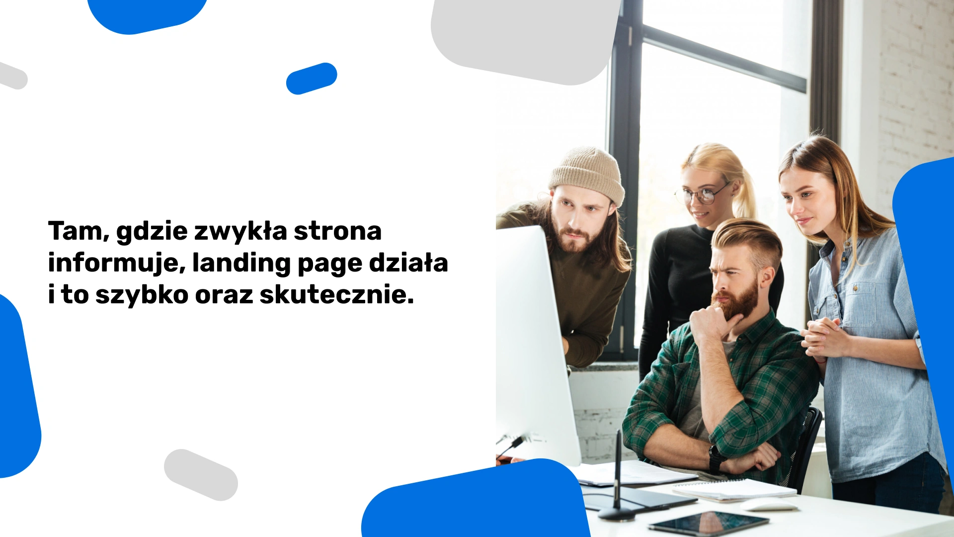 Działanie landing page