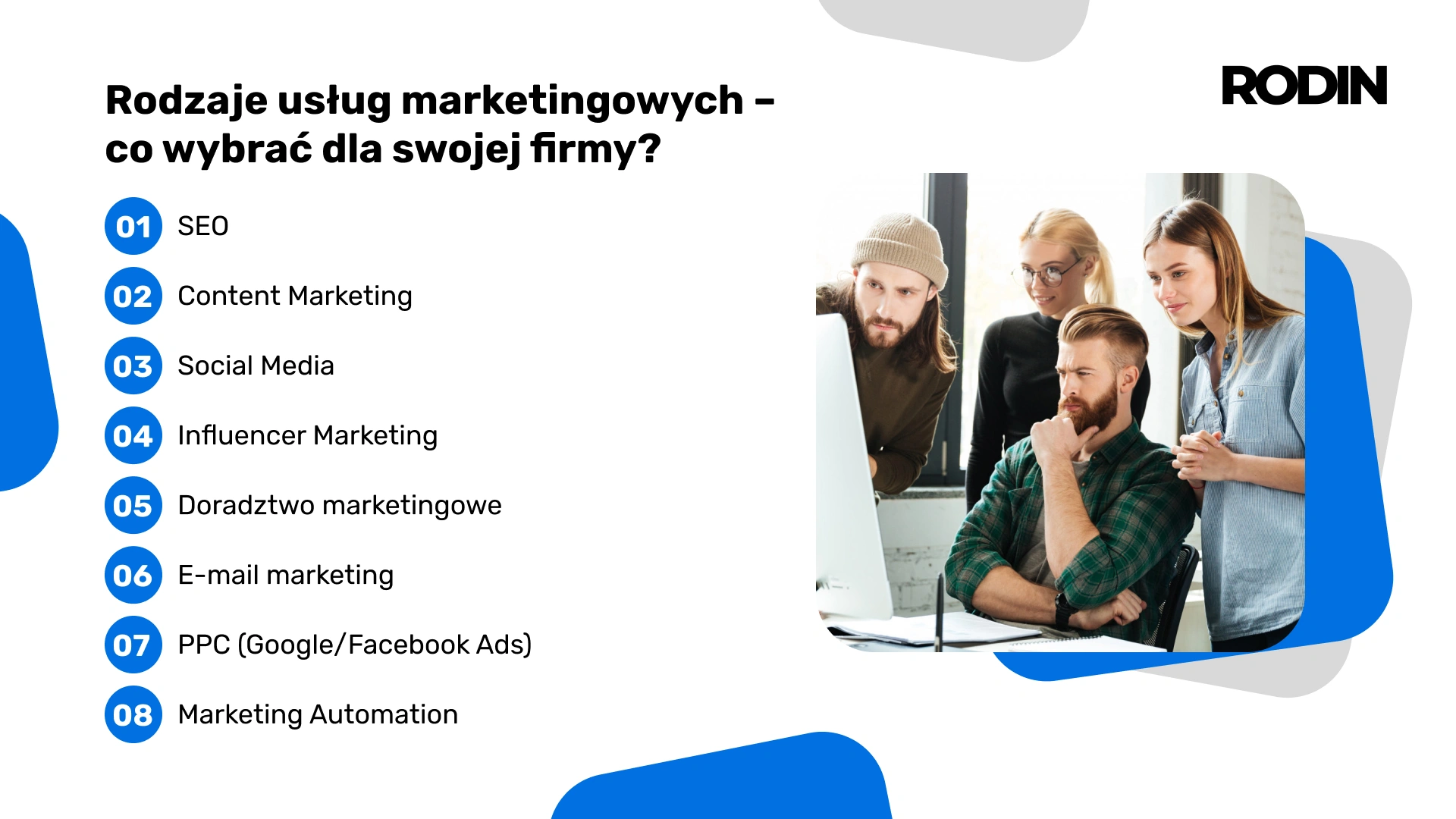 Rodzaje usług marketingowych – co wybrać dla swojej firmy?