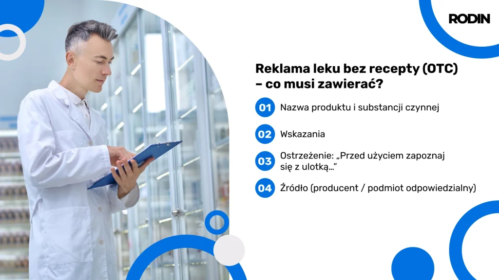 Marketing farmaceutyczny. Reklama leku bez recepty (OTC) – co musi zawierać?