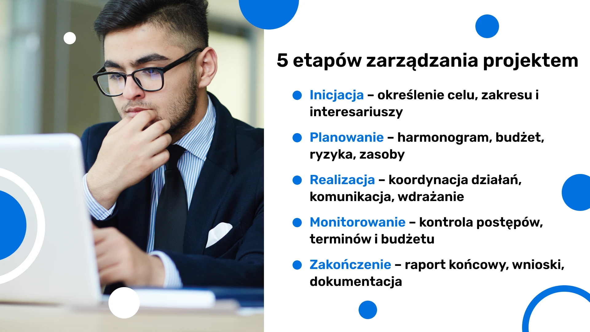 5 etapów zarządzania projektem, jak zarządzać projektami?
