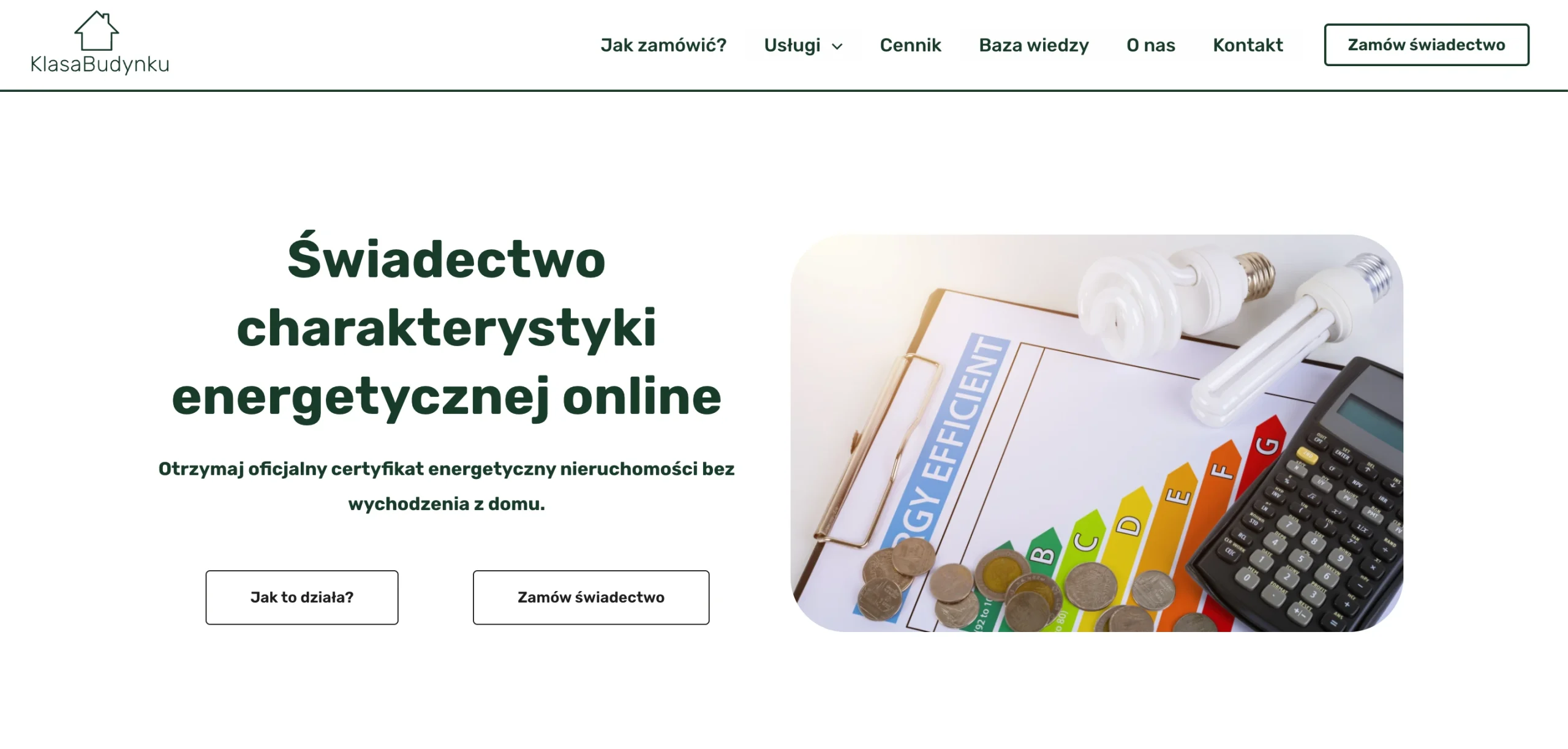 Nagłówek klasabudynku.pl