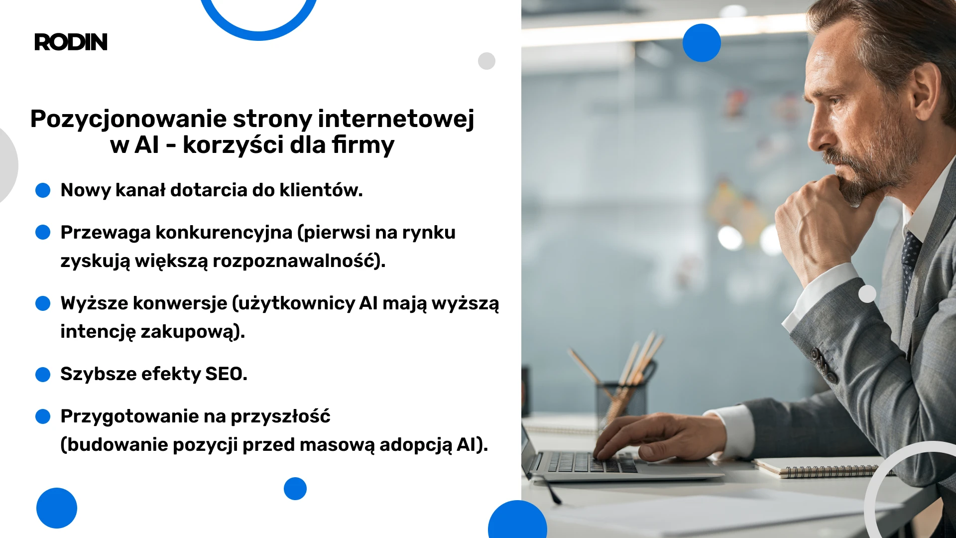 Pozycjonowanie strony internetowej w AI - korzyści dla firmy