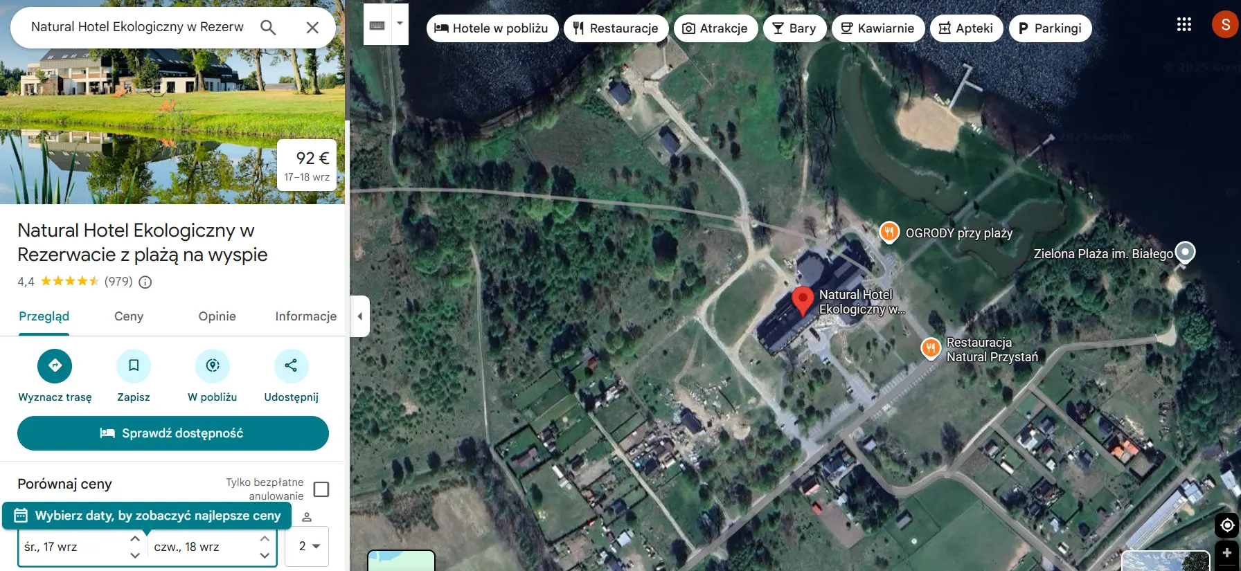 Wizytówka Natural Hotel