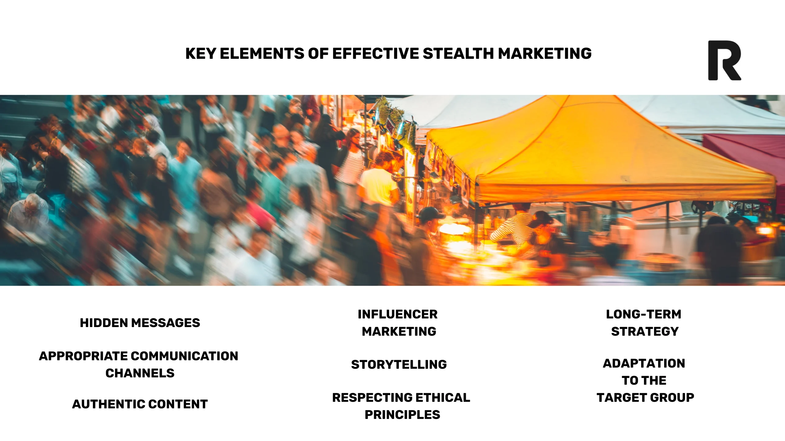 Core elements of effective stealth marketing