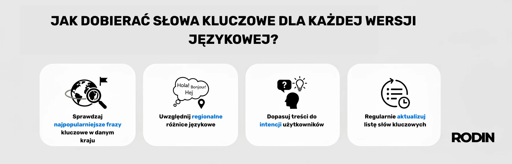 Jak dobierać słowa kluczowe dla każdej wersji językowej?