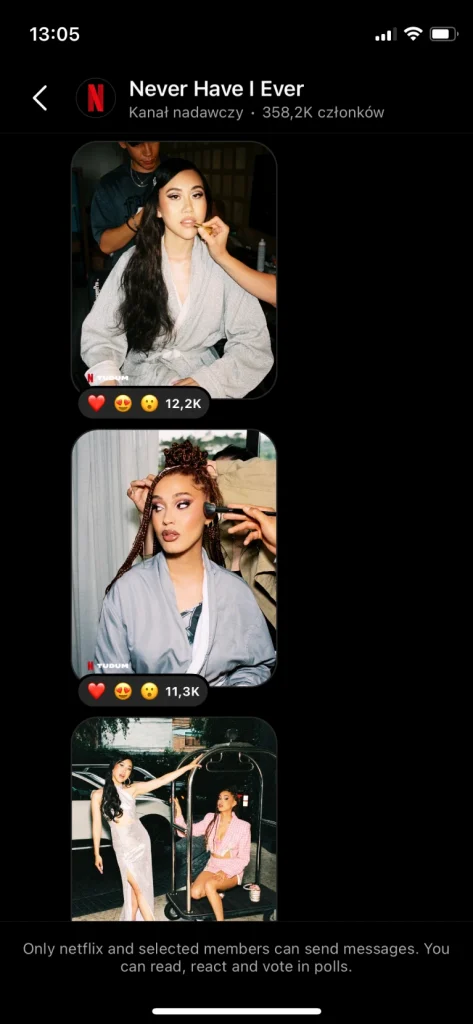 Netflix broadcast channel