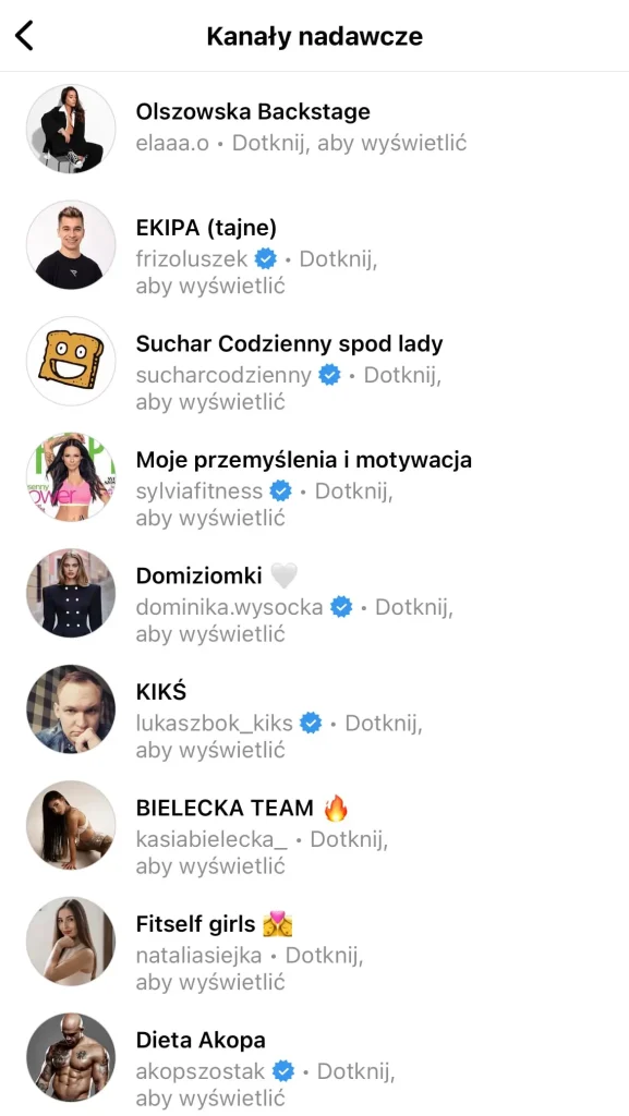 Instagram broadcast channels
