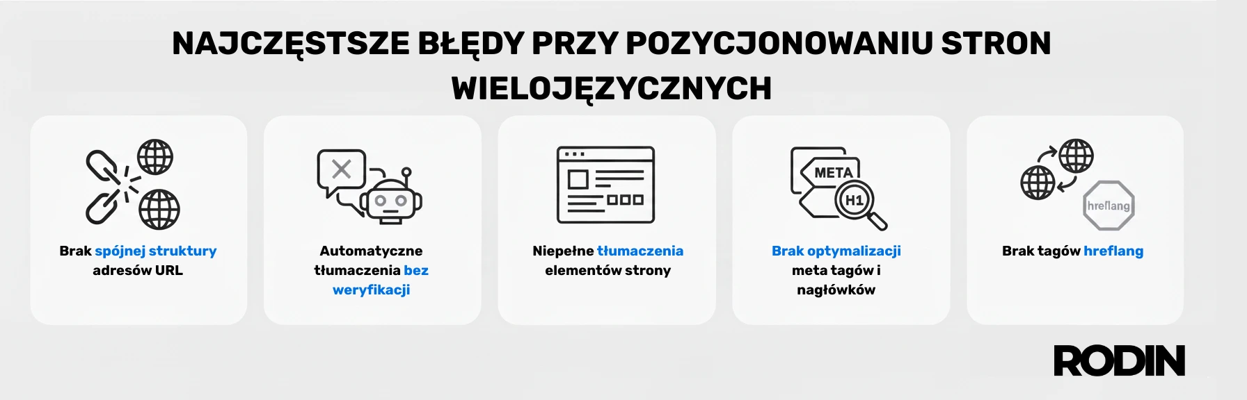 Pozycjonowanie strony wielojęzycznej - najczęstsze błędy