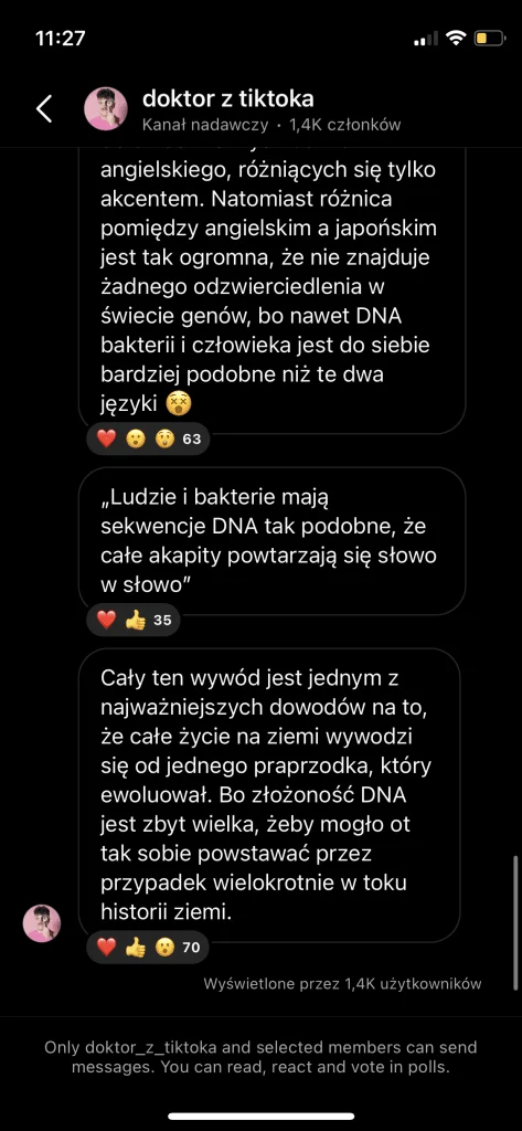 Doctor from TikTok – broadcast channel