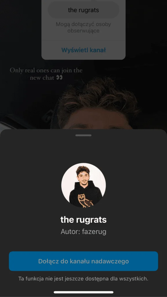 Joining a broadcast channel