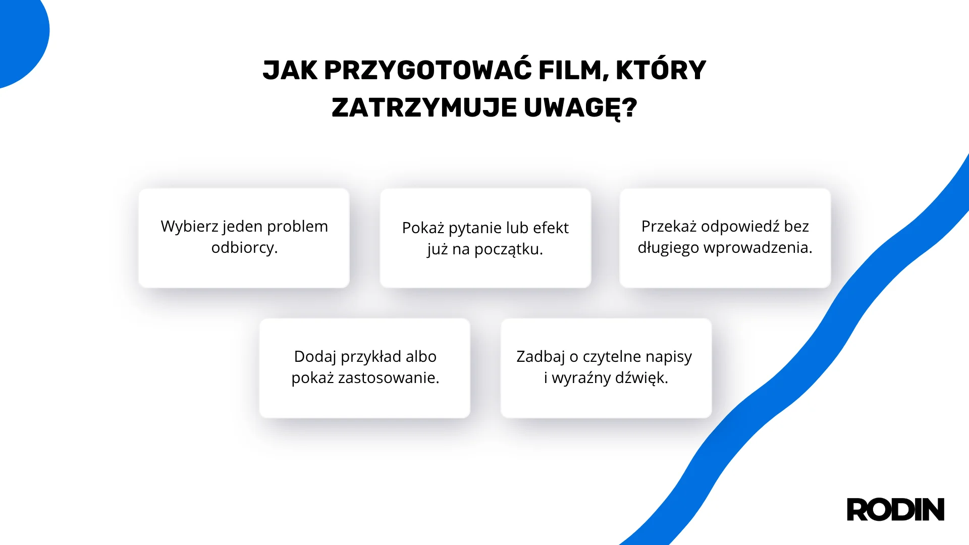 Jak przygotować film, który zatrzymuje uwagę?