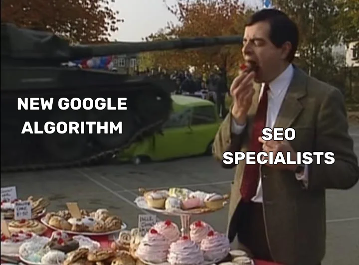 New Google algorithm vs. SEO specialists