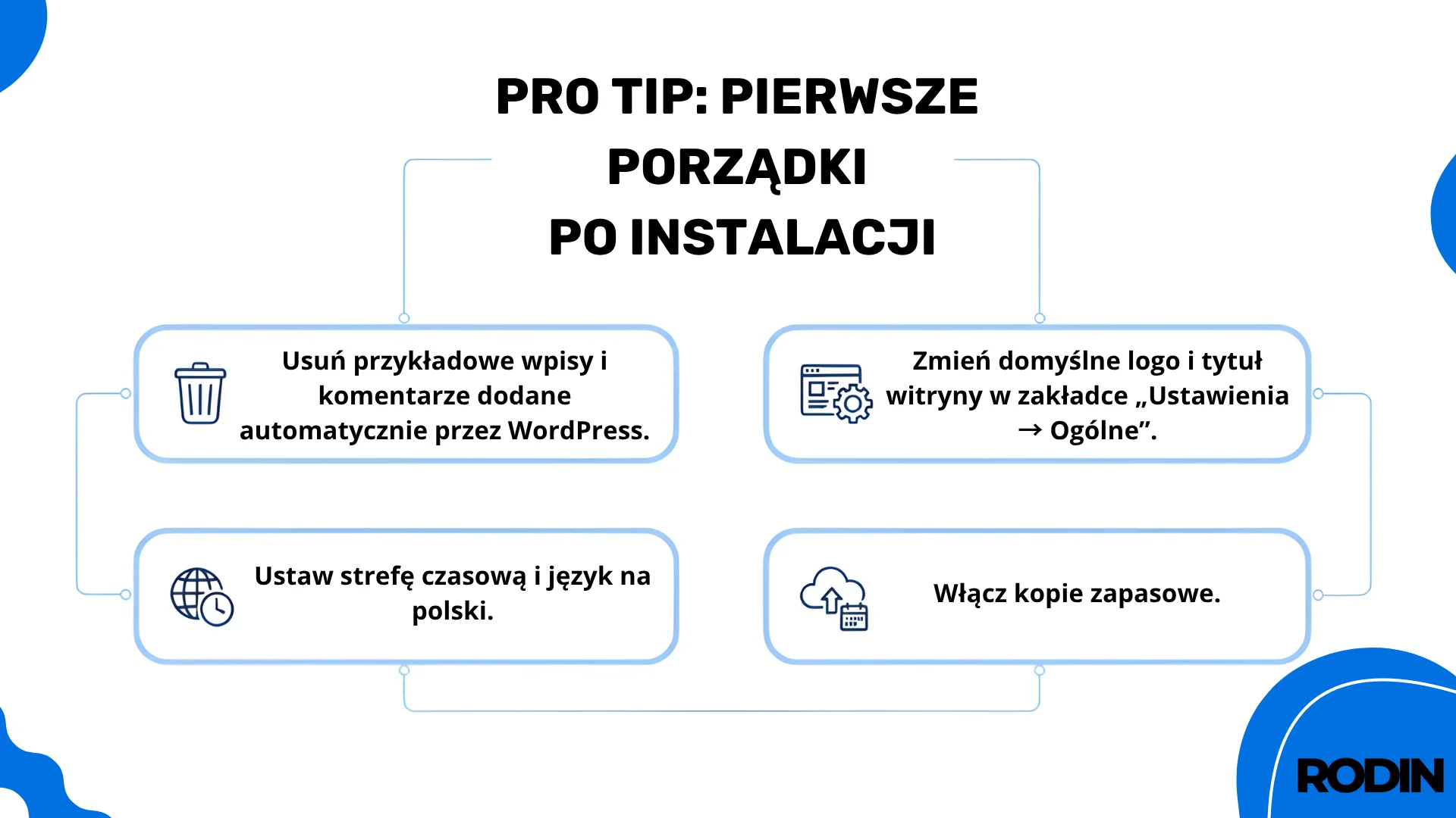 Pro tip: pierwsze porządki po instalacji