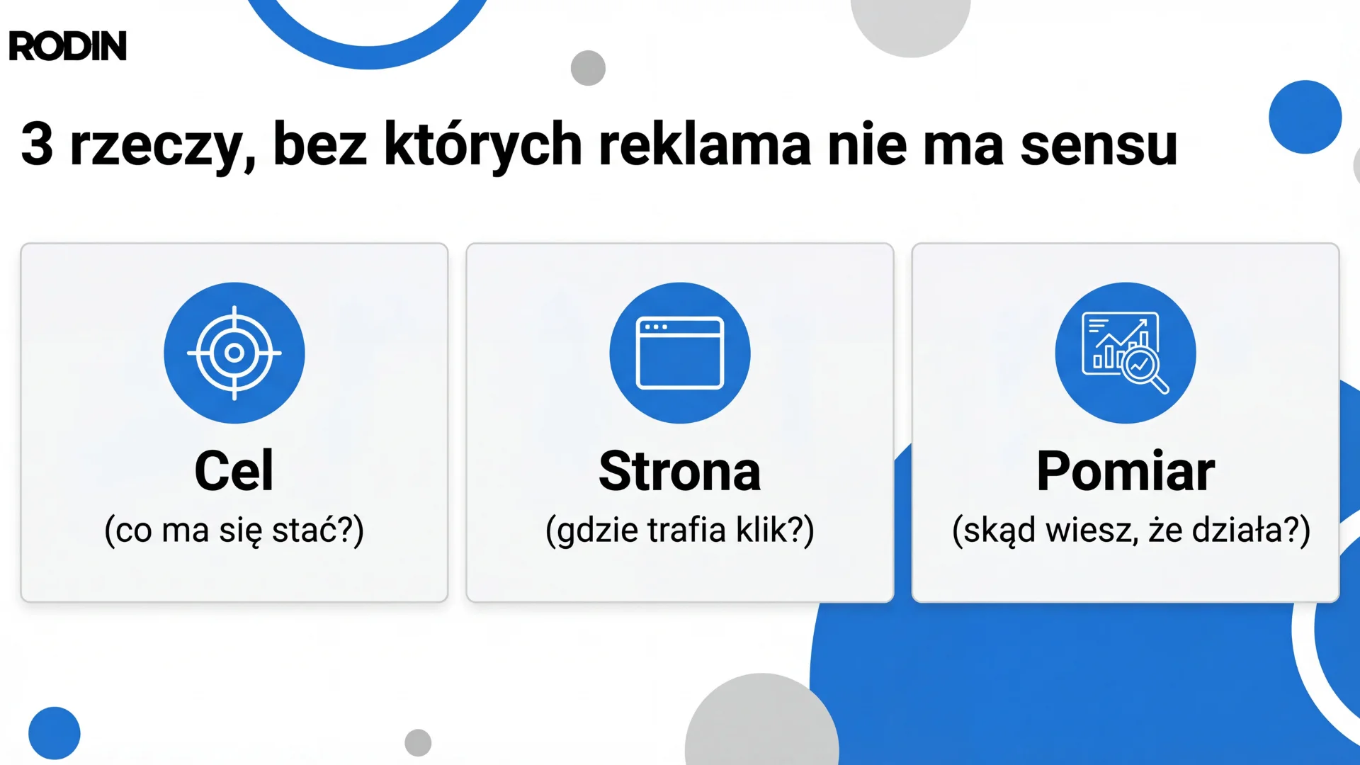 3 rzeczy bez których reklama nie ma sensu