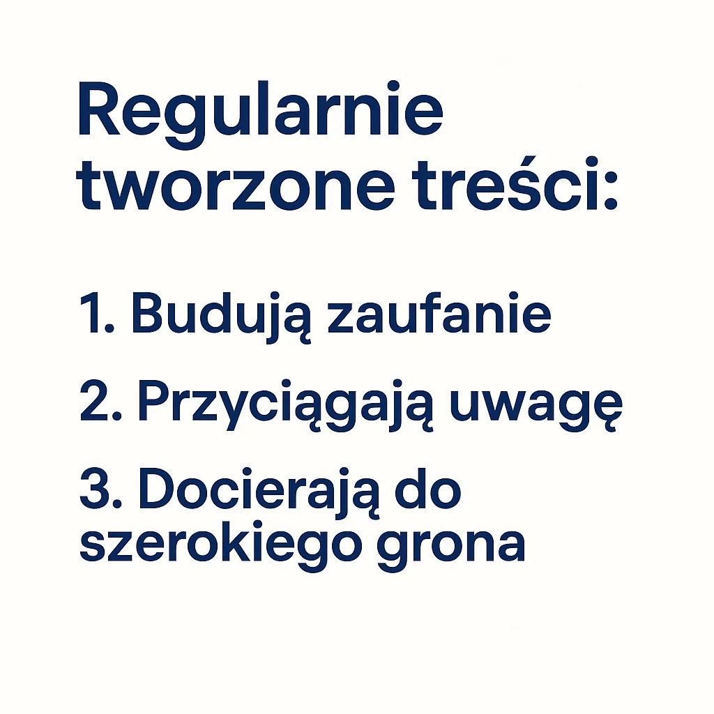Regularnie tworzone treści