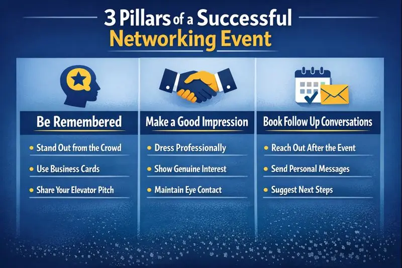 3 pillars of a successful networking event