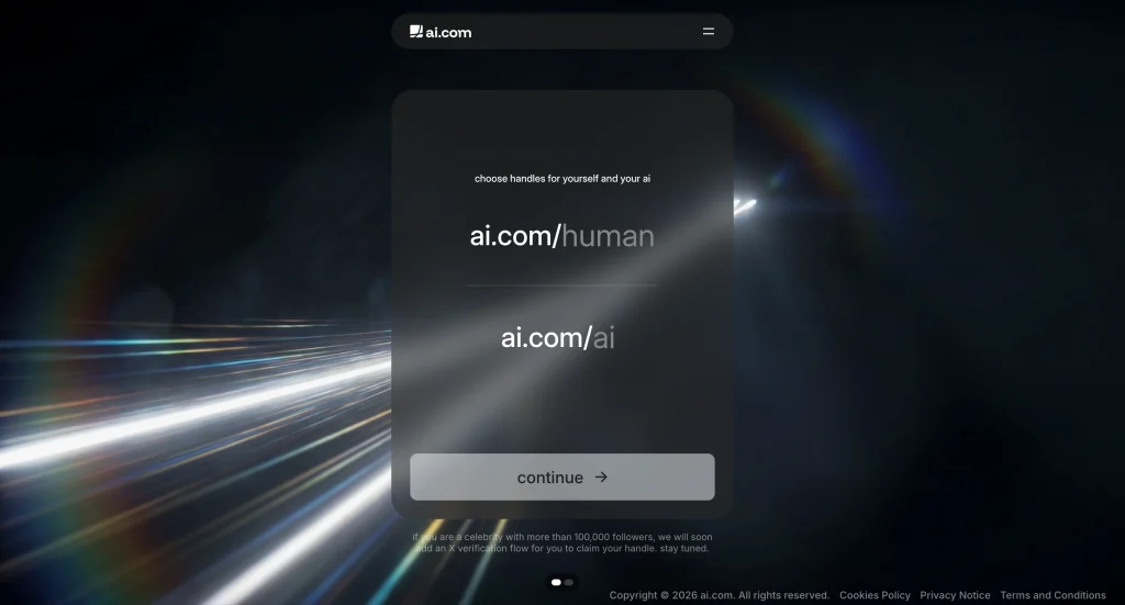 Stworzenie nowego profilu ai.com