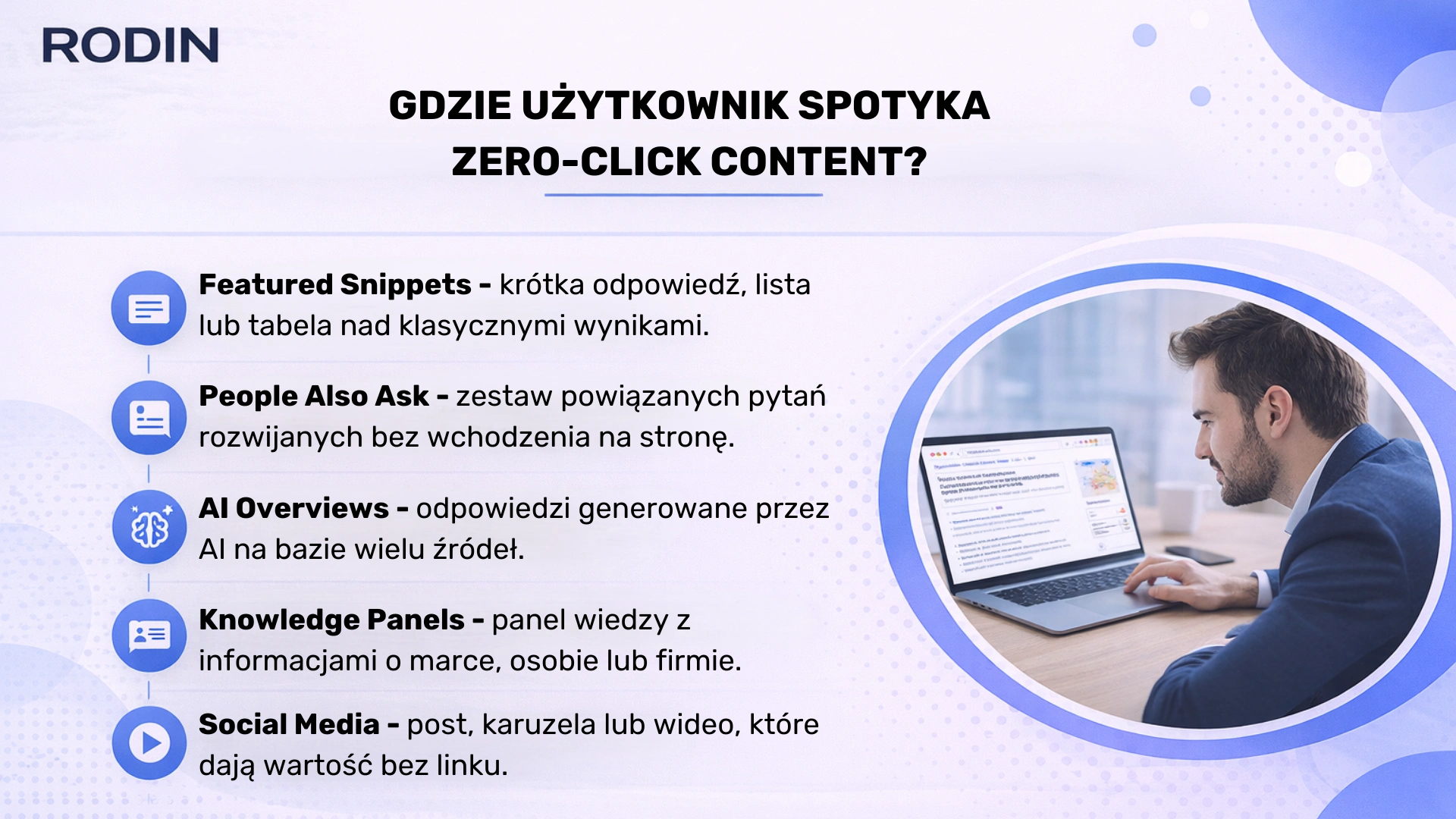 Gdzie użytkownik spotyka zero-click content?