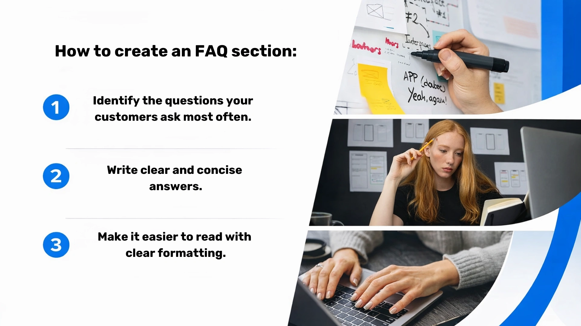 How to create an FAQ section