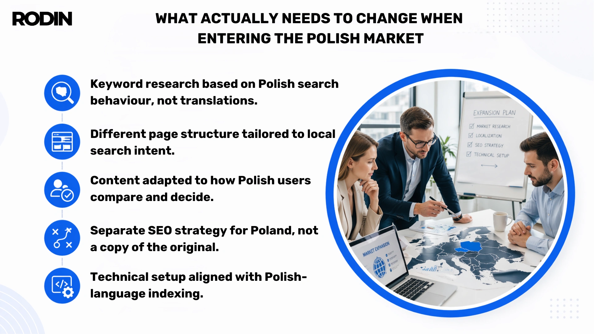 What actually needs to change when entering the Polish market