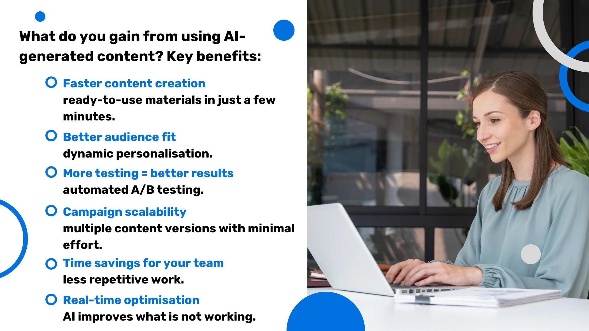 What do you gain from using AI-generated content?