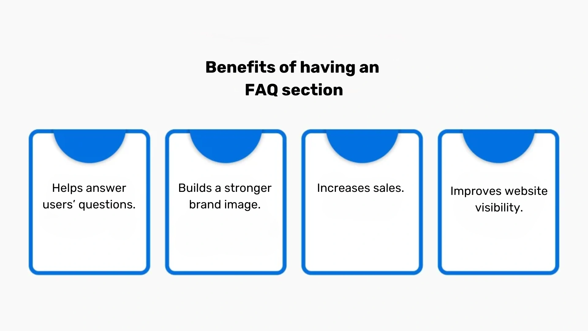 Benefits of having an FAQ section