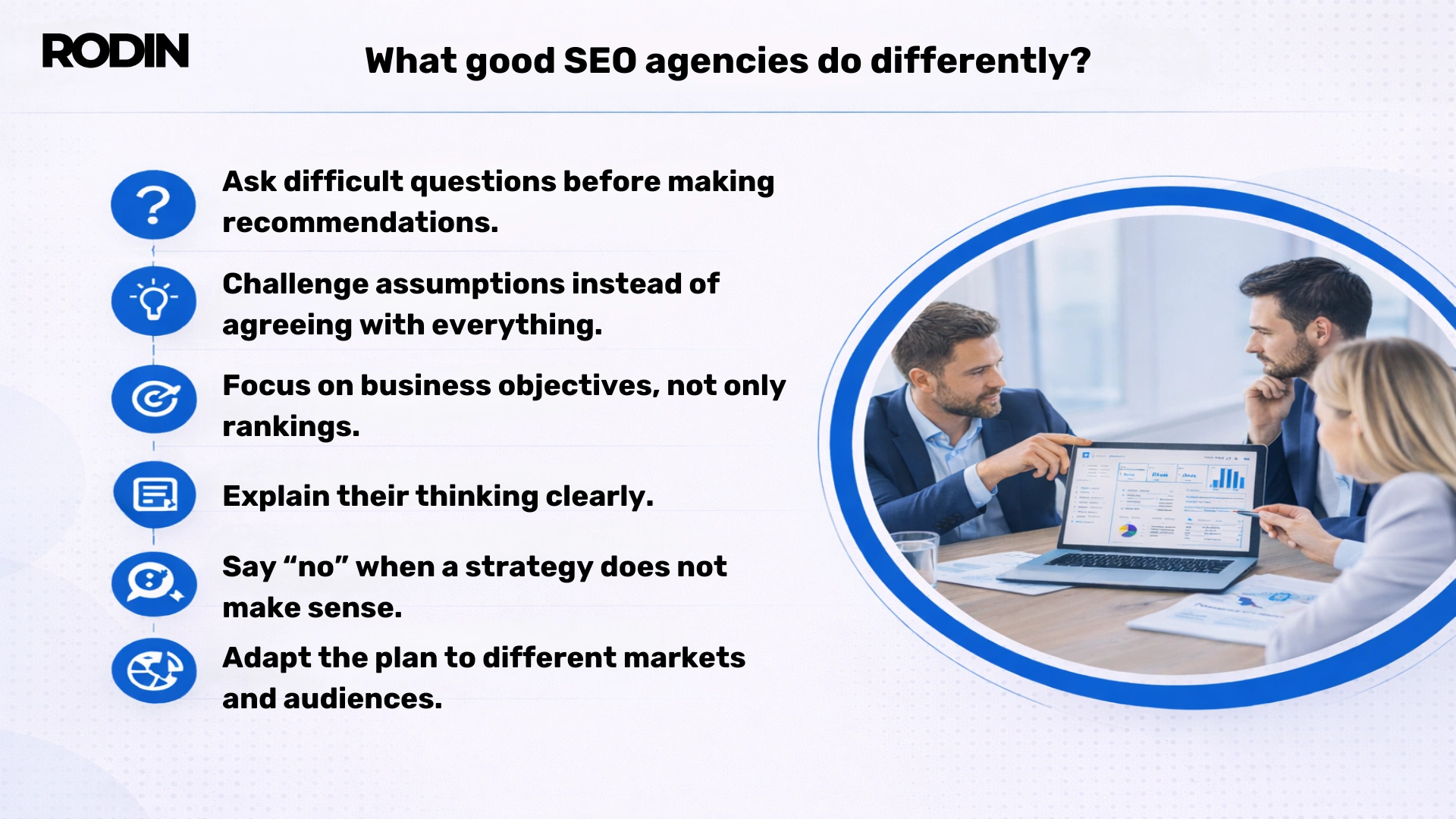 What good SEO agencies do differently