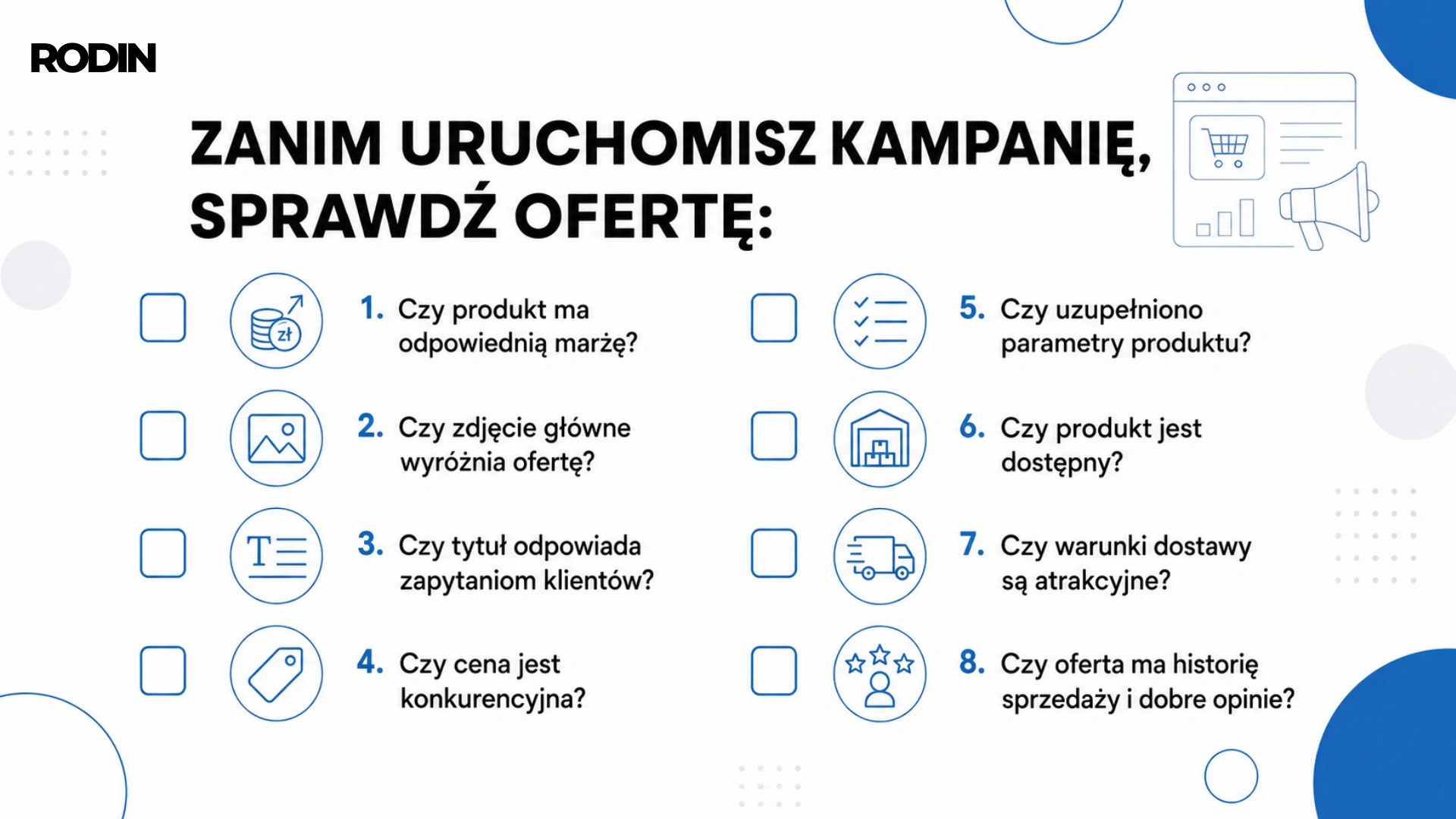 Zanim uruchomisz kampanię, sprawdź ofertę