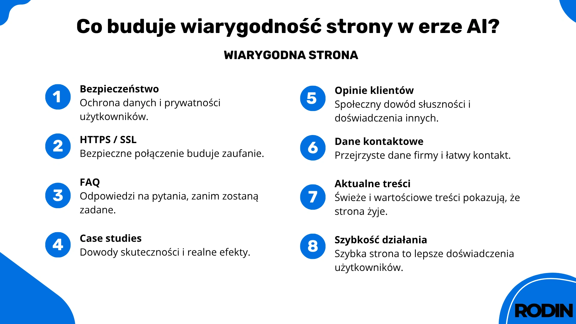 Co buduje wiarygodność strony w erze AI?