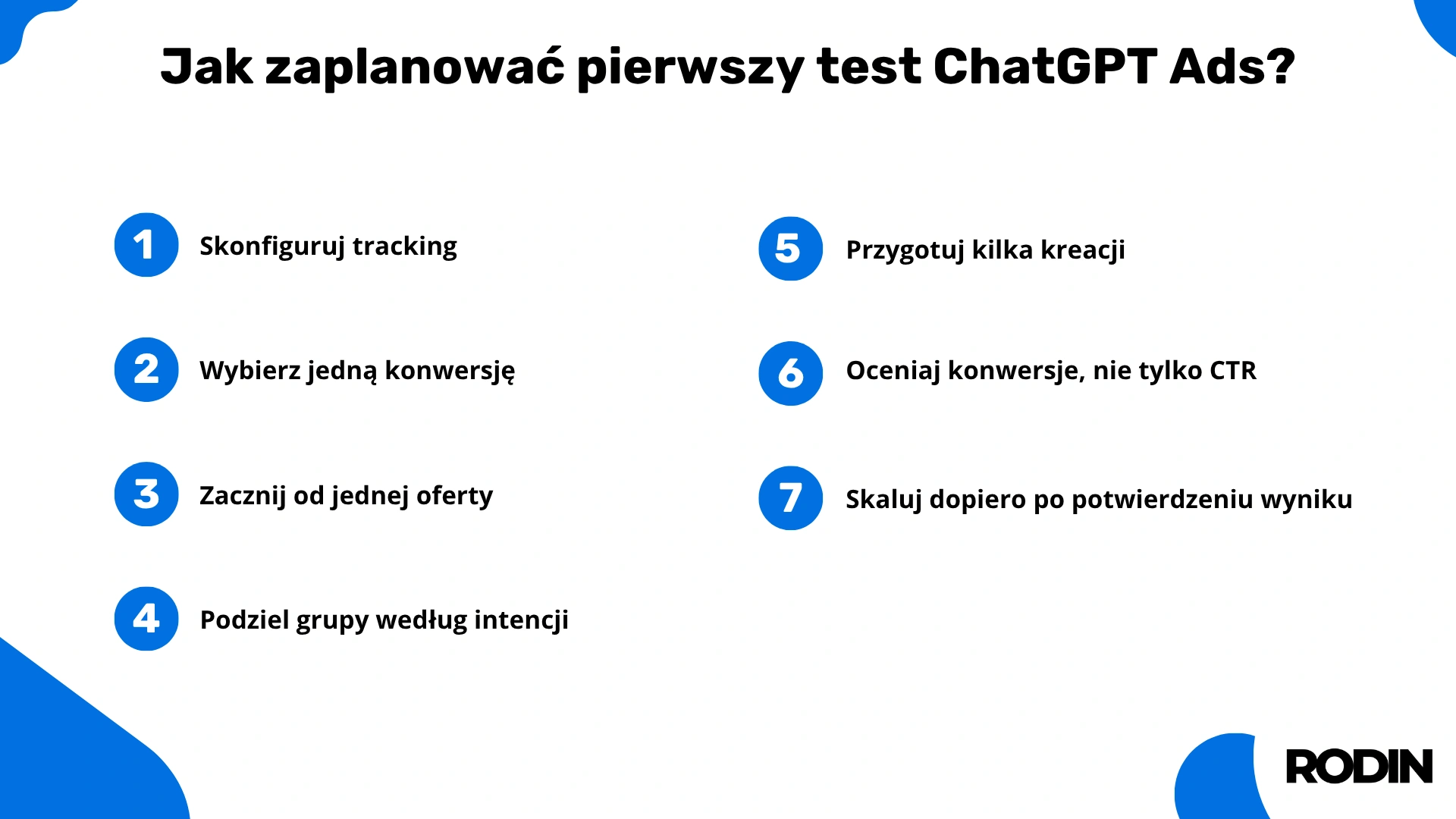 Jak zaplanować pierwszy test ChatGPT Ads?