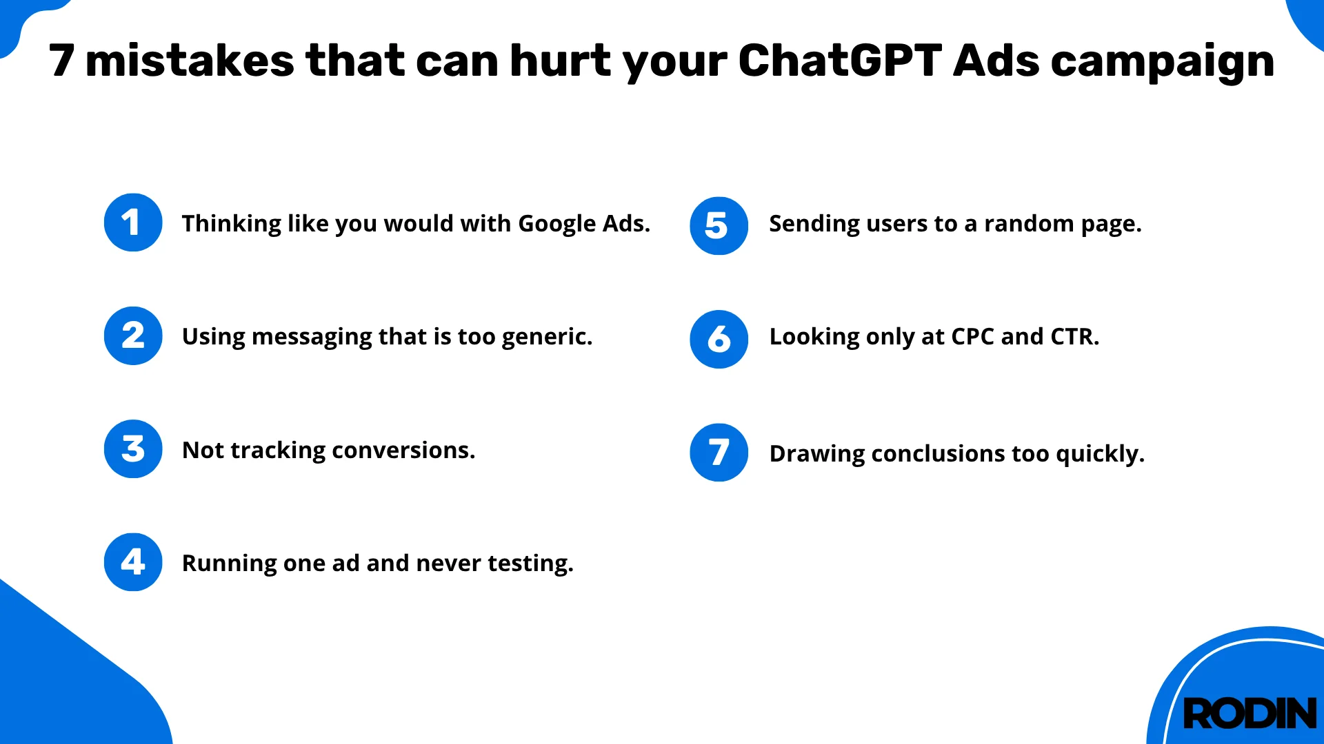 7 mistakes that can hurt your ChatGPT Ads campaign