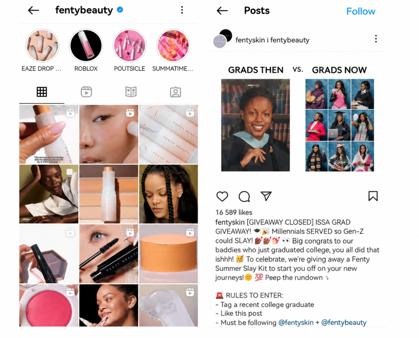 Social media campaign Instagram